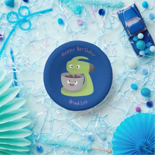 Keukenkeukenapparaat voor cute-taart cartoon papieren kommen (Feest)