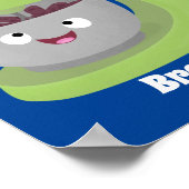 Keukenkeukenapparaat voor cute-taart cartoon poster (Hoek)