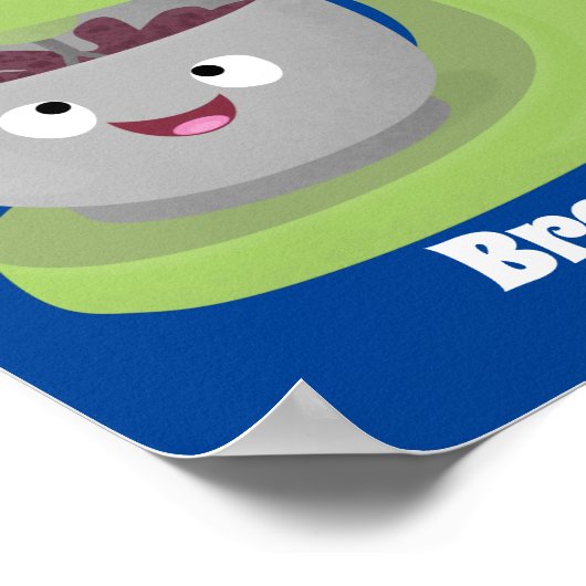 Keukenkeukenapparaat voor cute-taart cartoon poster (Hoek)