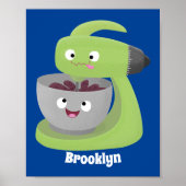 Keukenkeukenapparaat voor cute-taart cartoon poster (Voorkant)