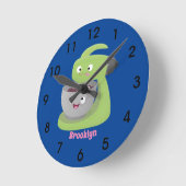 Keukenkeukenapparaat voor cute-taart cartoon ronde klok (Hoek)