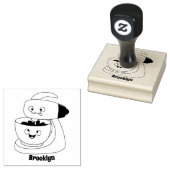 Keukenkeukenapparaat voor cute-taart cartoon rubberstempel (Gestempeld)