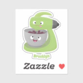 Keukenkeukenapparaat voor cute-taart cartoon sticker (Vel)