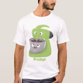 Keukenkeukenapparaat voor cute-taart cartoon t-shirt (Voorkant)