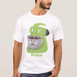 Keukenkeukenapparaat voor cute-taart cartoon t-shirt