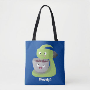 Keukenkeukenapparaat voor cute-taart cartoon tote bag