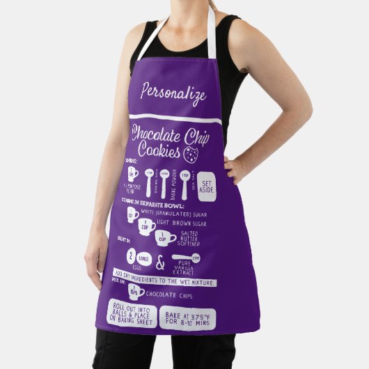 Keukenkeukenchocolade-koekjesrecept Schort (Insitu)