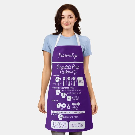 Keukenkeukenchocolade-koekjesrecept Schort (Gedragen)