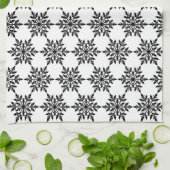 Keukenkeukenhanddoeken, snowflakes, keukenhanddoek (Gevouwen)