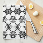 Keukenkeukenhanddoeken, snowflakes, keukenhanddoek (Quarter Fold)