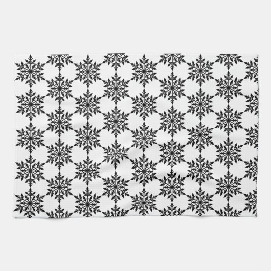 Keukenkeukenhanddoeken, snowflakes, keukenhanddoek (Horizontaal)