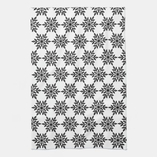 Keukenkeukenhanddoeken, snowflakes, keukenhanddoek (Verticaal)