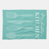 Keukenkeukenhanddoeken voor turkooizen theedoek (Horizontaal)