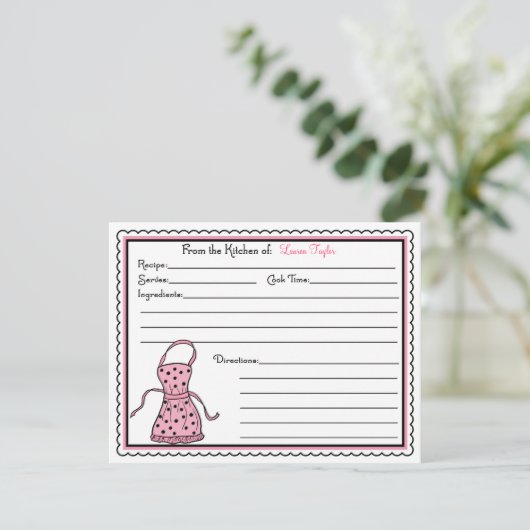 Keukenkeukenkookgerei voor Schort - Kaarten (Staand voorkant)