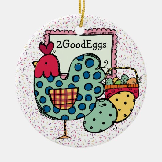 Keukenkip - SRF Keramisch Ornament (Voorkant)