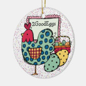 Keukenkip - SRF Keramisch Ornament (Links)