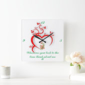 Keukenklok Vierkante Klok (Huis)