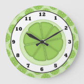 Keukenklok voor Limoen Slice Grote Klok (Voorkant)