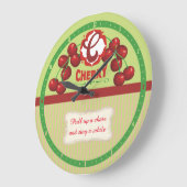 Keukenklokken voor eigen gebruik, kersen grote klok (Hoek)