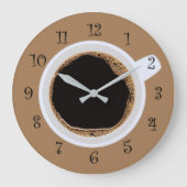 Keukenklokken voor Koffiebeker Koffiebeker Grote Klok (Voorkant)