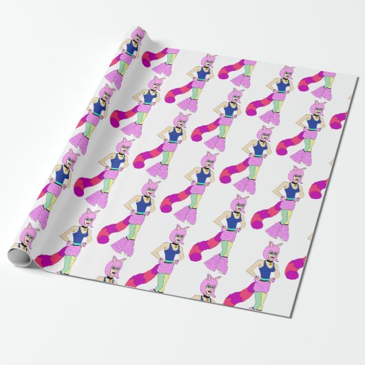 keukenknop cadeaupapier (Uitgerold)