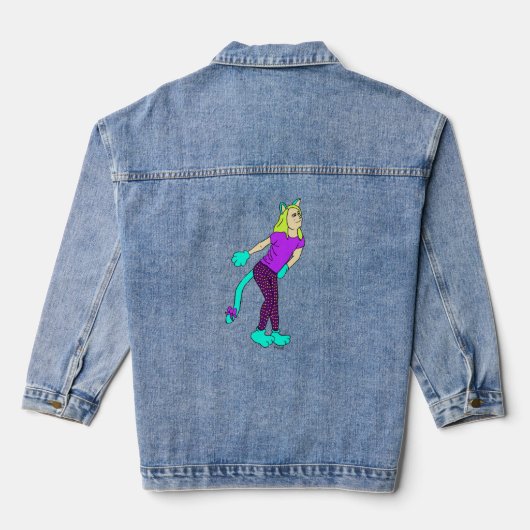 keukenknop denim jacket (Achterkant)