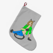 keukenknop grote kerstsok (Voorkant (Hangend))