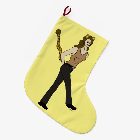 keukenknop grote kerstsok (Voorkant (Hangend))