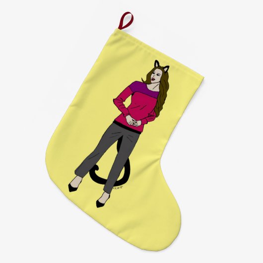 keukenknop grote kerstsok (Voorkant (Hangend))