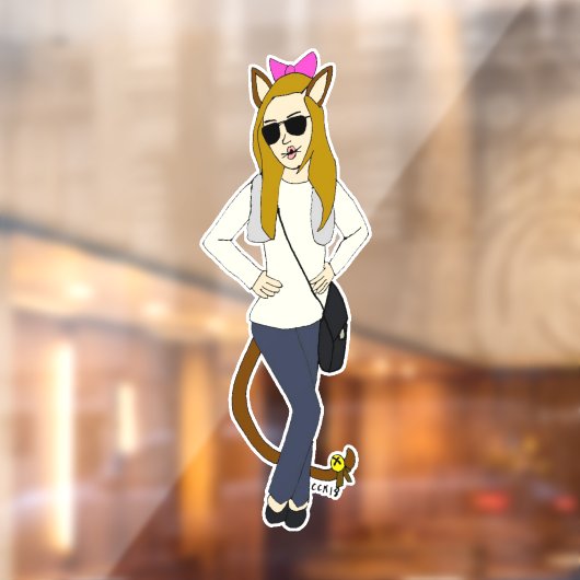 keukenknop raamsticker (Vel 2)