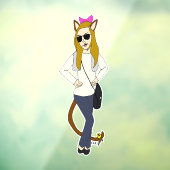 keukenknop raamsticker (Vel 3)