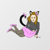 keukenknop raamsticker (Vel)