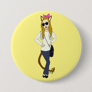 keukenknop ronde button 7,6 cm