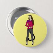keukenknop ronde button 7,6 cm (Voorkant /achterkant)