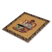 Keukenkoffie cartoon leuk tegel tegeltje (Zijkant)