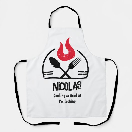 keukenkok schort (Voorkant)