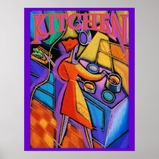 Keukenkoken Abstract Poster (Voorkant)