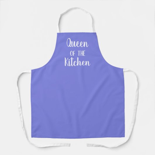 Keukenkoningin Periwinkle Paarse Schort (Voorkant)