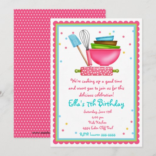 Keukenkookfeestdagen Kaart (Voorkant / Achterkant)