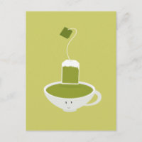 Keukenkopje groene thee met theezak