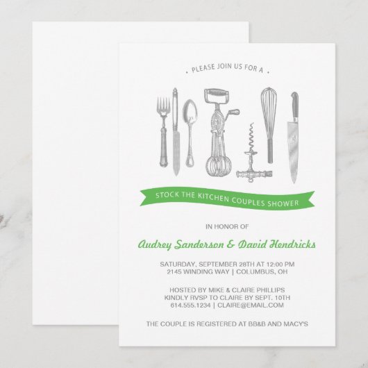 Keukenkoppels Kaart (Voorkant / Achterkant)