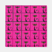 Keukenkraakbeen, warm roze en zwart magneet (Voorkant)