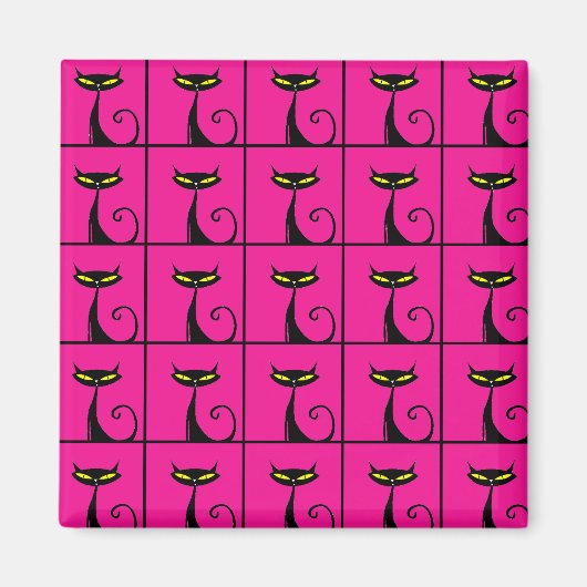 Keukenkraakbeen, warm roze en zwart magneet (Voorkant)