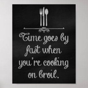 Keukenkrijt, prints, karton poster