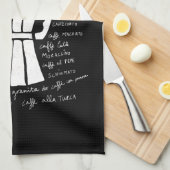 Keukenkunst Italiaanse Espresso koffiemoka pot Theedoek (Quarter Fold)