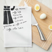 Keukenkunst Italiaanse Espresso koffiepot espresso Theedoek (Quarter Fold)