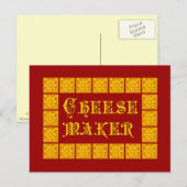  Keukenkunst met kaasmaker Briefkaart (Voorkant / Achterkant)