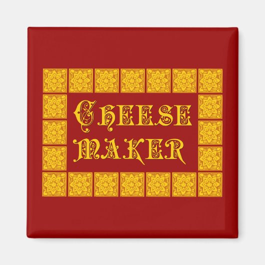  Keukenkunst met kaasmaker Magneet (Voorkant)