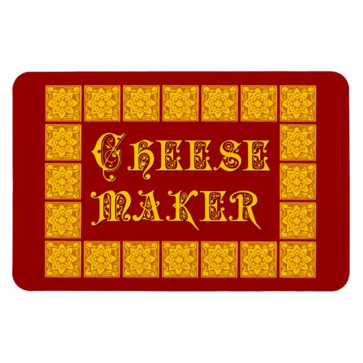 Keukenkunst met kaasmaker Magneet (Horizontaal)