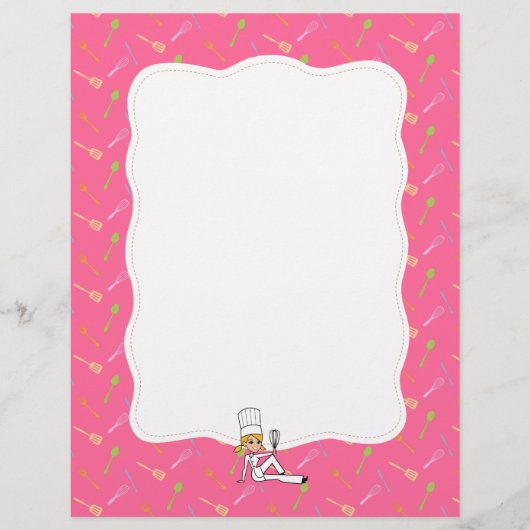 Keukenkunst Ontvang pagina's met rand (Voorkant)